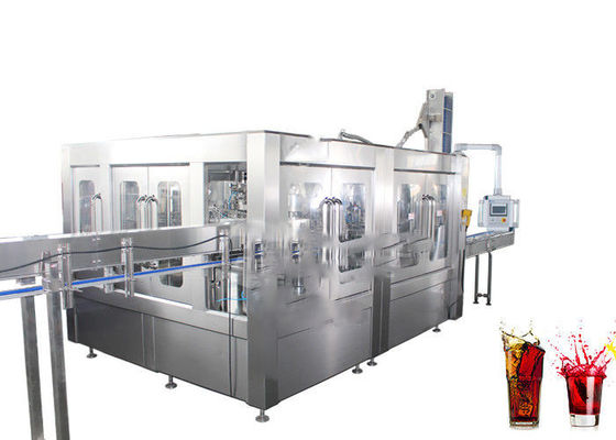 500ml Botol 3.5KW 3 In 1 Mesin Pembotolan Minuman Ringan Rotary